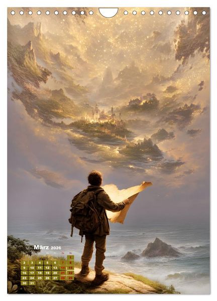 Produktbild: Worlds Unwritten (Wandkalender 2026 DIN A4 hoch), CALVENDO Monatskalender