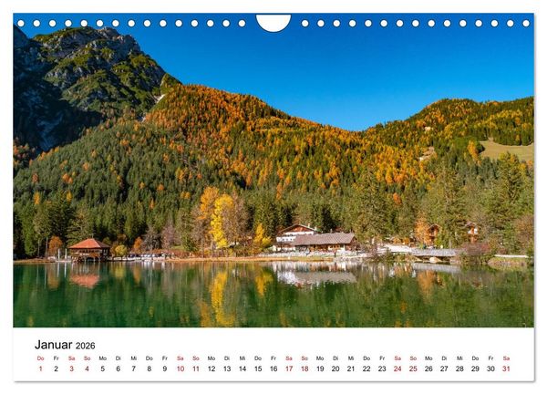 Produktbild: Dolomiten, Drei Zinnen Naturpark: Alpenlandschaften (Wandkalender 2026 DIN A4 quer), CALVENDO Monatskalender