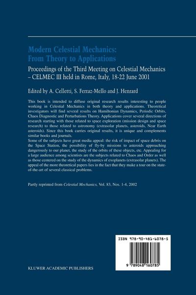 Produktbild: Modern Celestial Mechanics: From Theory to Applications