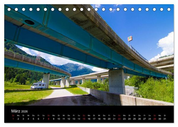 Produktbild: Wohnmobil-Reisen (Tischkalender 2026 DIN A5 quer), CALVENDO Monatskalender