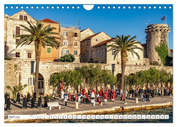 Produktbild: Kroatien - Korcula (Wandkalender 2026 DIN A4 quer), CALVENDO Monatskalender