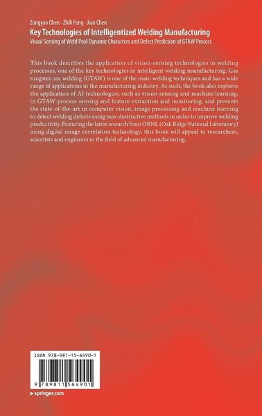 Produktbild: Key Technologies of Intelligentized Welding Manufacturing