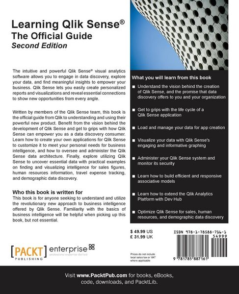 Produktbild: Learning Qlik Sense The Official Guide - Second Edition