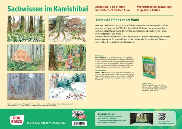Produktbild: Tiere und Pflanzen im Wald. Kamishibai Bildkartenset