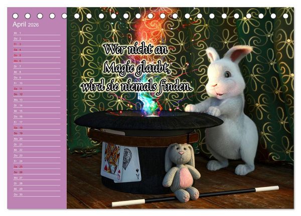 Produktbild: Tierische Toons (Tischkalender 2026 DIN A5 quer), CALVENDO Monatskalender