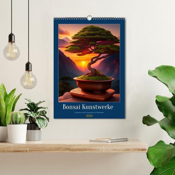 Produktbild: Bonsai Kunstwerke (Wandkalender 2026 DIN A3 hoch), CALVENDO Monatskalender