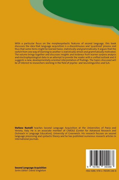 Produktbild: Discontinuity in Second Language Acquisition