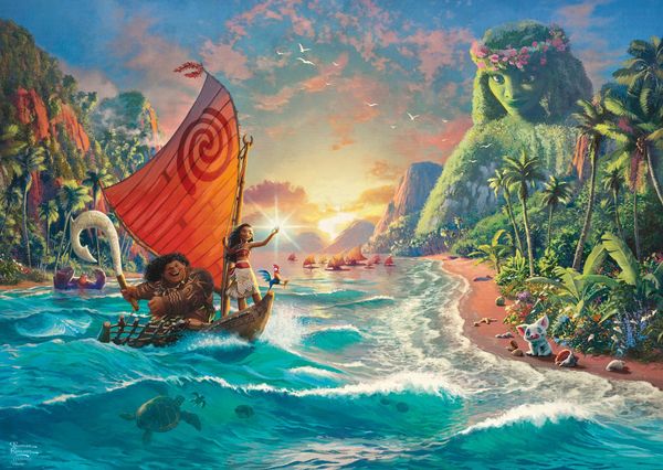 Produktbild: Schmidt Spiele - Thomas Kinkade - Disney, Vaiana, Moana, 1000 Teile