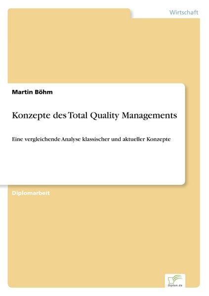Produktbild: Konzepte des Total Quality Managements