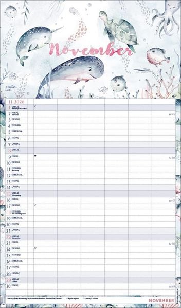 Produktbild: Familienplaner Aquarell 2026