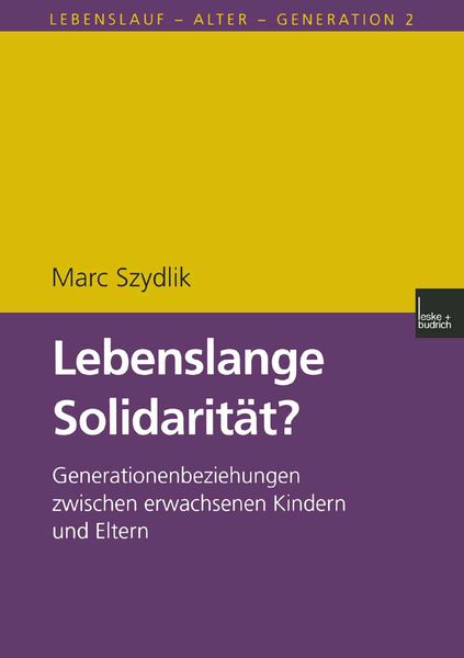 Produktbild: Lebenslange Solidarit&auml;t?