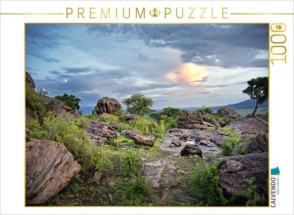 CALVENDO Puzzle Ngorongoro-Schutzgebiet | 1000 Teile Lege-Größe 64x48cm Foto-Puzzle für glückliche Stunden
