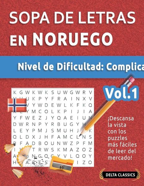 Produktbild: Sopa De Letras En Noruego - Nivel De Dificultad