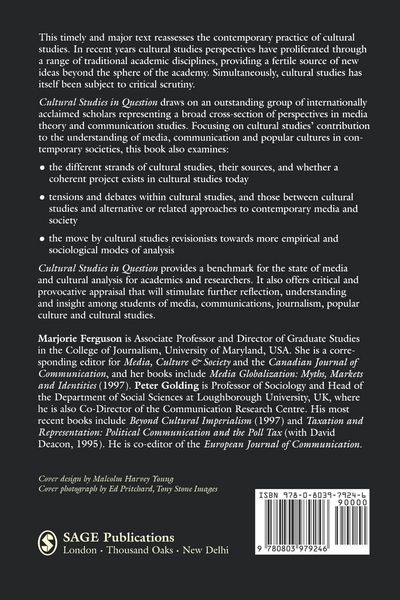 Produktbild: Cultural Studies in Question