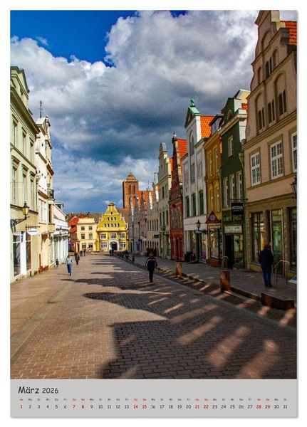 Produktbild: Wismar - UNESCO Welterbe in Deutschland (Tischkalender 2026 DIN A5 hoch), CALVENDO Monatskalender