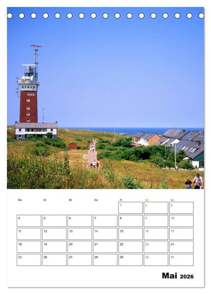 Produktbild: Helgoland, Perle der Nordsee (Tischkalender 2026 DIN A5 hoch), CALVENDO Monatskalender