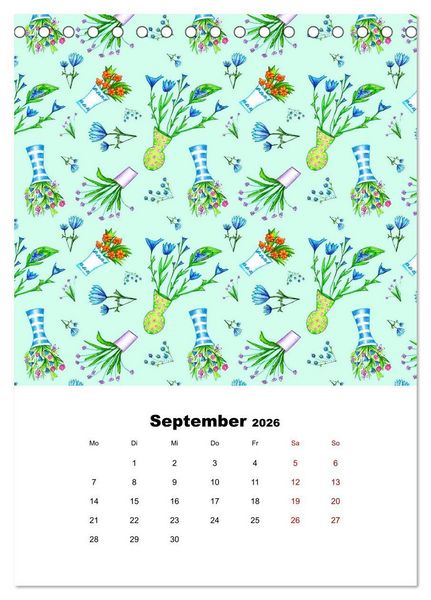 Produktbild: MUSTERMACKE (Tischkalender 2026 DIN A5 hoch), CALVENDO Monatskalender