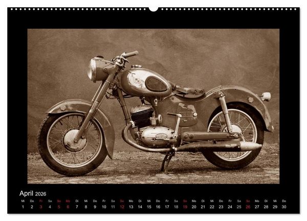 Produktbild: Motorrad Oldtimer aus &Ouml;sterreich (hochwertiger Premium Wandkalender 2026 DIN A2 quer), Kunstdruck in Hochglanz