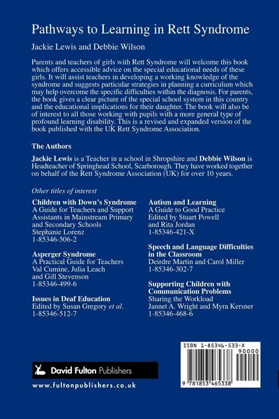 Produktbild: Pathways to Learning in Rett Syndrome