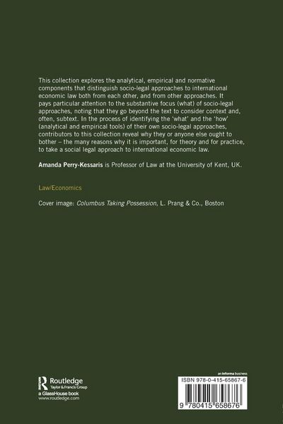 Produktbild: Socio-Legal Approaches to International Economic Law