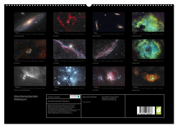 Produktbild: Atemberaubender Weltraum (hochwertiger Premium Wandkalender 2026 DIN A2 quer), Kunstdruck in Hochglanz