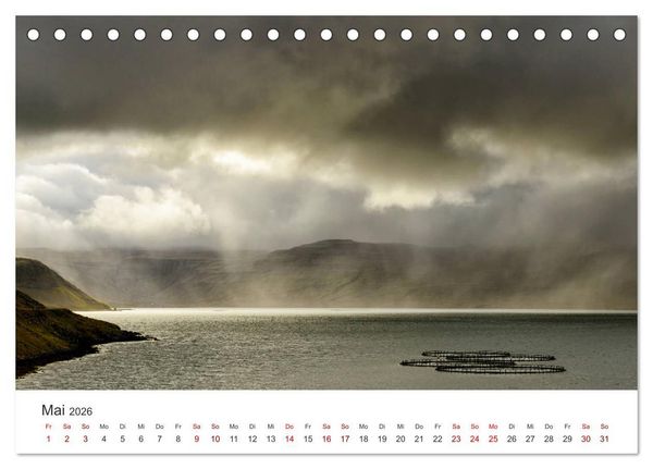 Produktbild: Landschaftstr&auml;ume in den Westfjorden (Tischkalender 2026 DIN A5 quer), CALVENDO Monatskalender