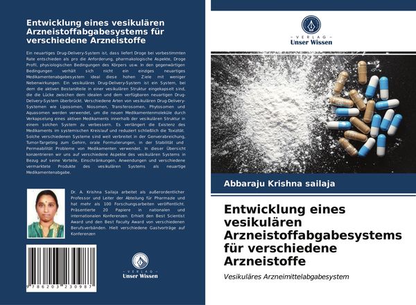 Produktbild: Entwicklung eines vesikul&auml;ren Arzneistoffabgabesystems f&uuml;r verschiedene Arzneistoffe
