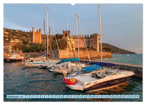 Produktbild: Lake Garda Mediterranean oasis in Northern Italy (High Quality Premium Wall Calendar 2026 DIN A2 landscape),CALVENDO 12 Month Wall Calendar