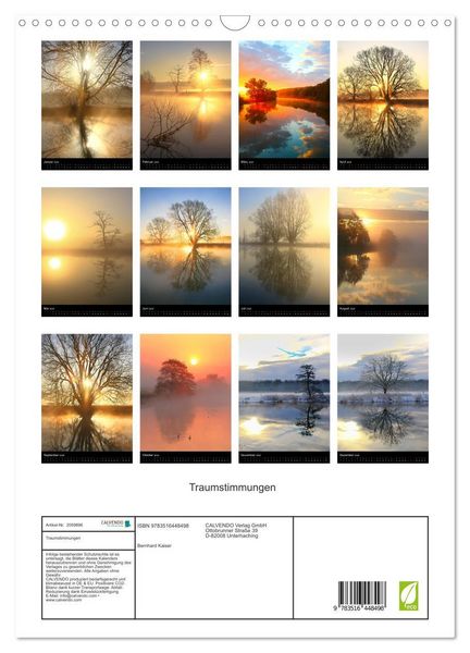 Produktbild: Traumstimmungen (Wandkalender 2026 DIN A3 hoch), CALVENDO Monatskalender