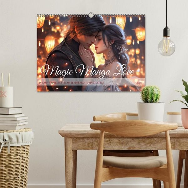 Produktbild: Magic Manga Love (Wall Calendar 2026 DIN A3 landscape), CALVENDO 12 Month Wall Calendar