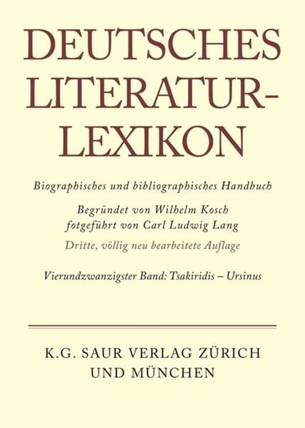 Produktbild: Deutsches Literatur-Lexikon / Tsakiridis - Ursinus