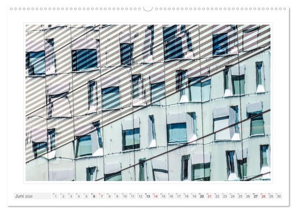 Produktbild: Spiegelnde Fassaden (hochwertiger Premium Wandkalender 2026 DIN A2 quer), Kunstdruck in Hochglanz