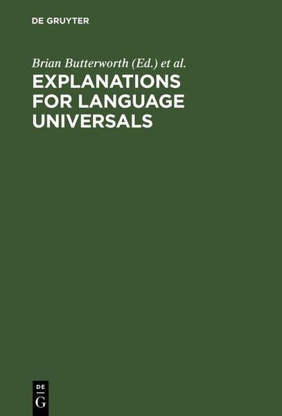 Produktbild: Explanations for Language Universals