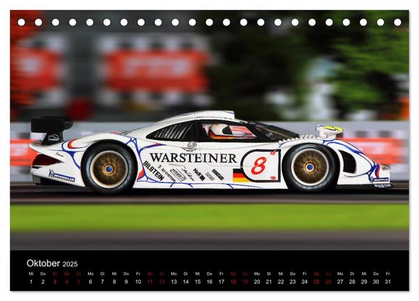 Produktbild: Motorsport in 1/32 (Tischkalender 2025 DIN A5 quer), CALVENDO Monatskalender