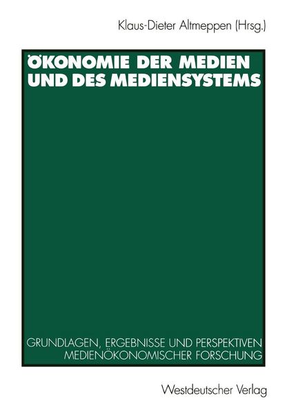 Produktbild: &Ouml;konomie der Medien und des Mediensystems