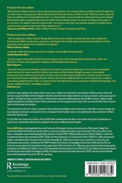 Produktbild: Black Feminist Thought, 30th Anniversary Edition