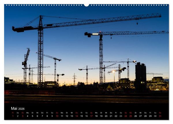 Produktbild: Baustellen (hochwertiger Premium Wandkalender 2026 DIN A2 quer), Kunstdruck in Hochglanz