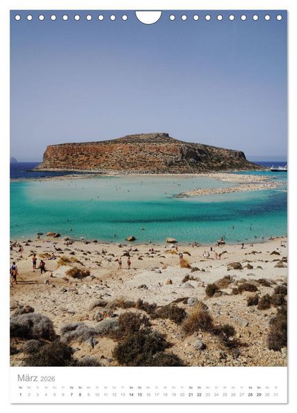 Produktbild: Kreta - Sonne, Meer und griechische Lebensart (Wandkalender 2026 DIN A4 hoch), CALVENDO Monatskalender