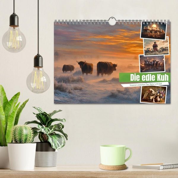 Produktbild: Die edle Kuh (Wandkalender 2027 DIN A4 quer), CALVENDO Monatskalender