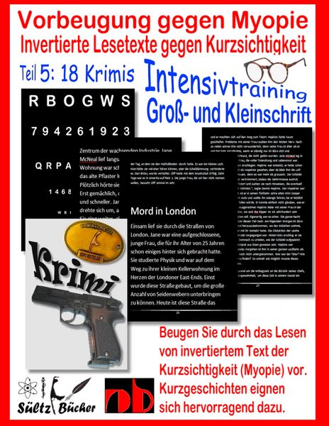 Produktbild: Vorbeugung gegen Myopie - Invertierte Lesetexte gegen Kurzsichtigkeit - INTENSIVTRAINING