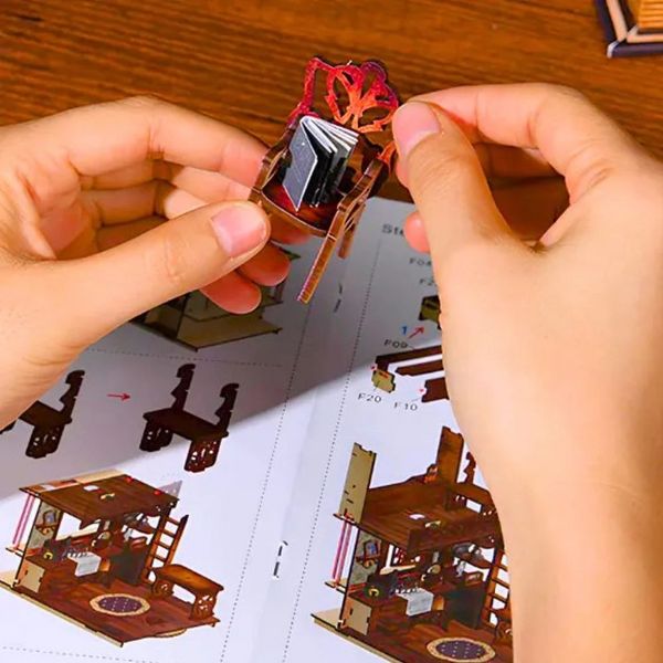 Produktbild: FiguredArt YM02 - DIY Book Nook, Dunkelkammer, Puzzle 168 Teile, Miniatur-Diorama