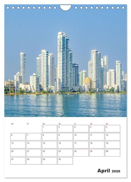 Produktbild: Reise durch Mittelamerika - Urlaubsplaner (Wandkalender 2026 DIN A4 hoch), CALVENDO Monatskalender