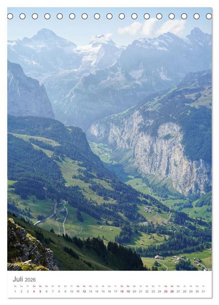 Produktbild: Schweiz (Tischkalender 2026 DIN A5 hoch), CALVENDO Monatskalender