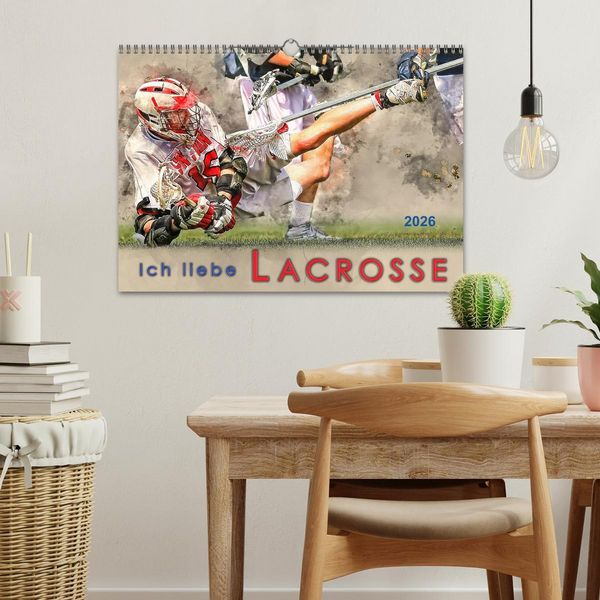 Produktbild: Ich liebe Lacrosse (Wandkalender 2026 DIN A3 quer), CALVENDO Monatskalender