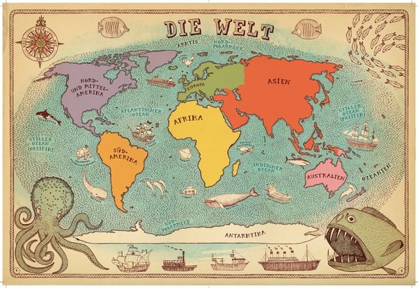 Produktbild: Alle Welt. Das Landkartenbuch
