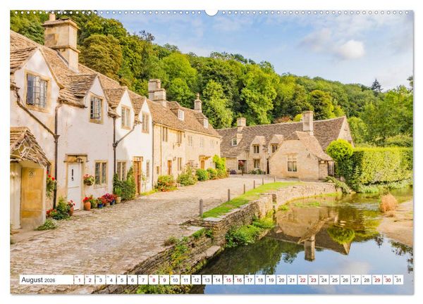 Produktbild: Die englischen Cotswolds (hochwertiger Premium Wandkalender 2026 DIN A2 quer), Kunstdruck in Hochglanz