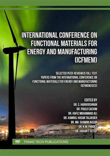 Produktbild: International Conference on Functional Materials for Energy and Manufacturing (ICFMEM)