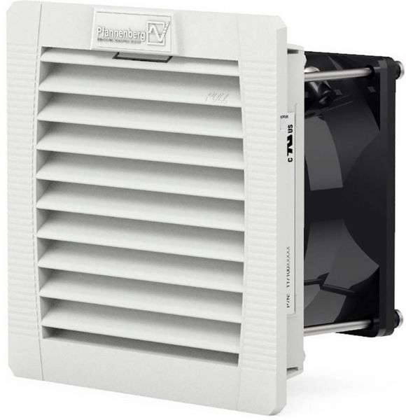 Produktbild: Pfannenberg PF 11000 24DC 54 7035 Schaltschrank-L&uuml;fter 24 V/DC 2.4 W (B x H x T) 109 x 109 x 53 mm 1 St.