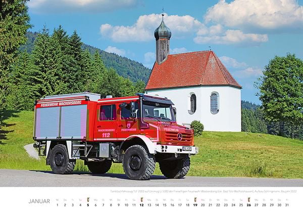 'Feuerwehr Kalender 2025 Wandkalender' - 'Nutz- & Schienenfahrzeuge'