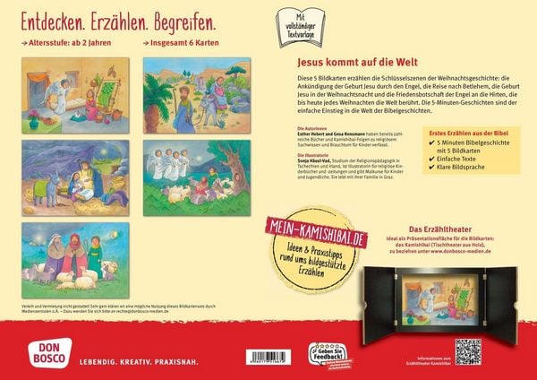 Produktbild: Jesus kommt auf die Welt. Kamishibai Bildkartenset.